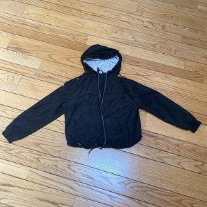 H&M Women's lightweight black hooded jacket size small